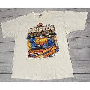 Bristol Motor Speedway T Shirt Food City 500 NASCAR 2006 Rare Size 2XL XXL